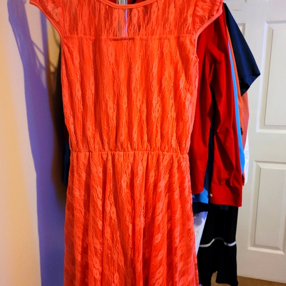 Short dress,  orange